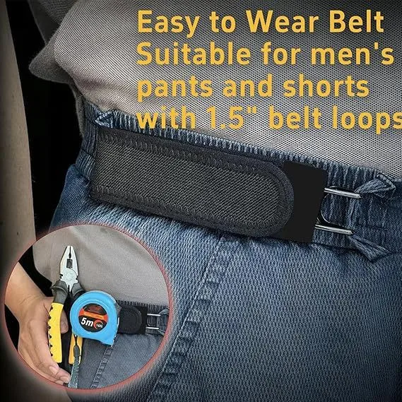 Adjustable Lazy Waist Belt Iron Hook Style Elastic
