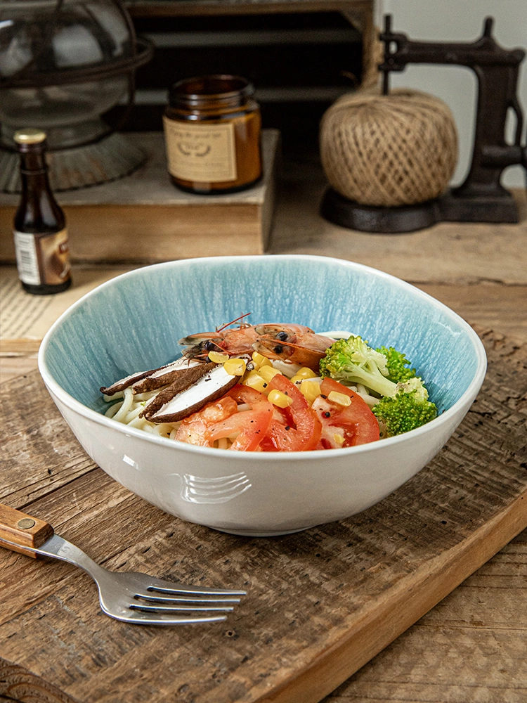 Meal Bowl Special-shaped Ceramics Salad Bowl
