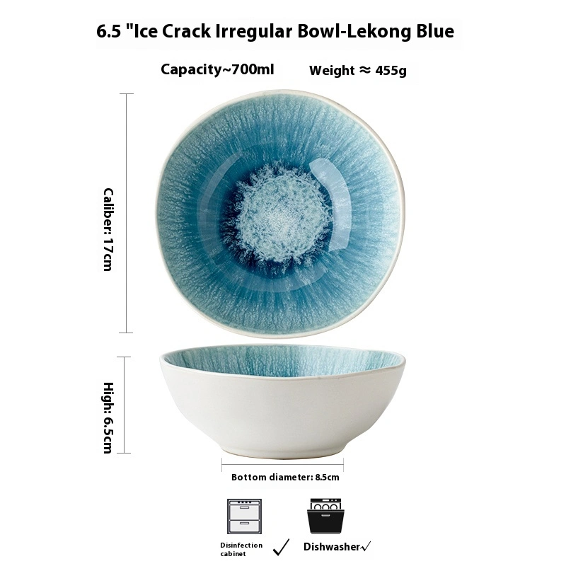 Meal Bowl Special-shaped Ceramics Salad Bowl
