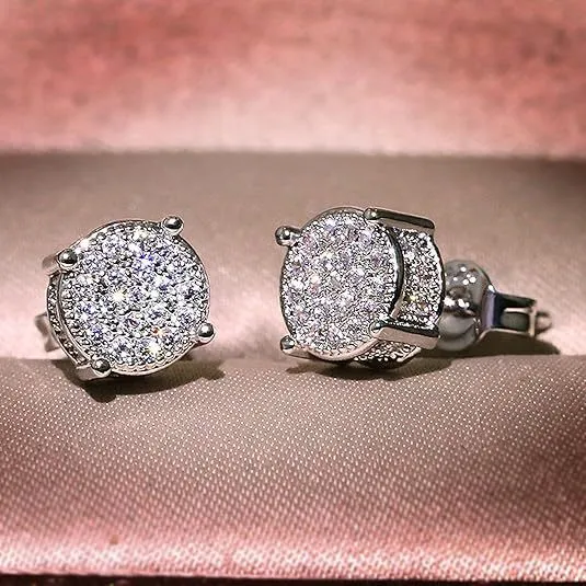Hot-selling All-diamond Hip-hop Mens Earrings From