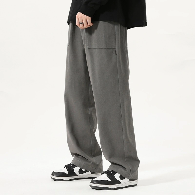 High-street Loose Straight-leg Wide-leg Pants Mens