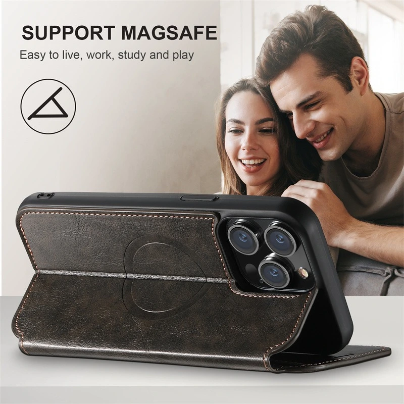 Phone Case Magnetic Wireless Charger Card Holster