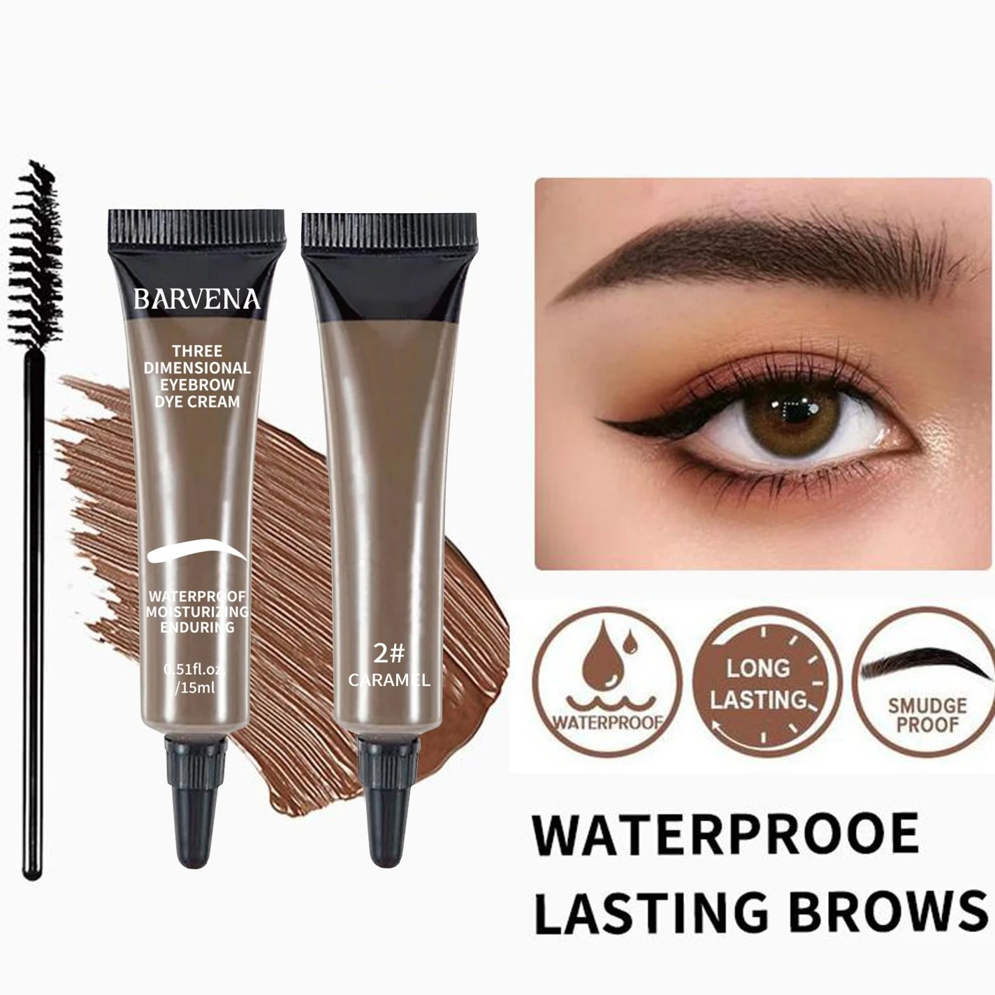 Waterproof Smudge-proof Eyebrow Gel For Tinting Eyebrows