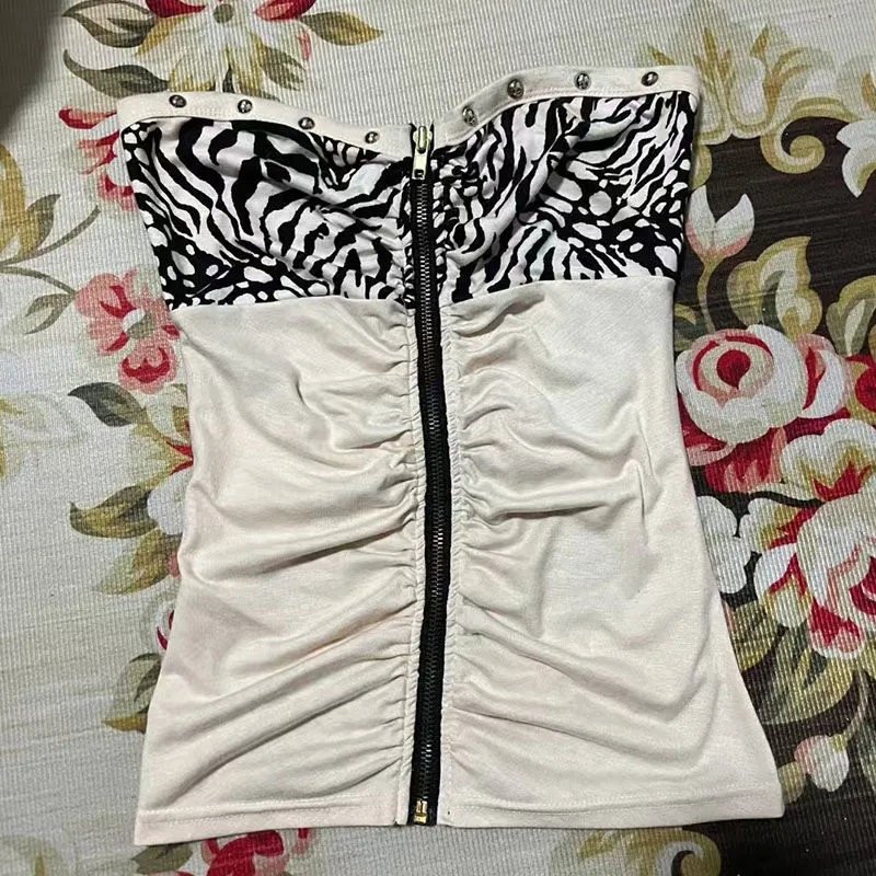 Women's Zippered Tube Top
