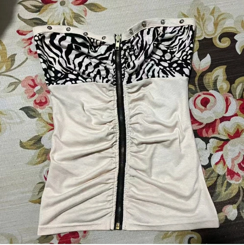 Women's Zippered Tube Top