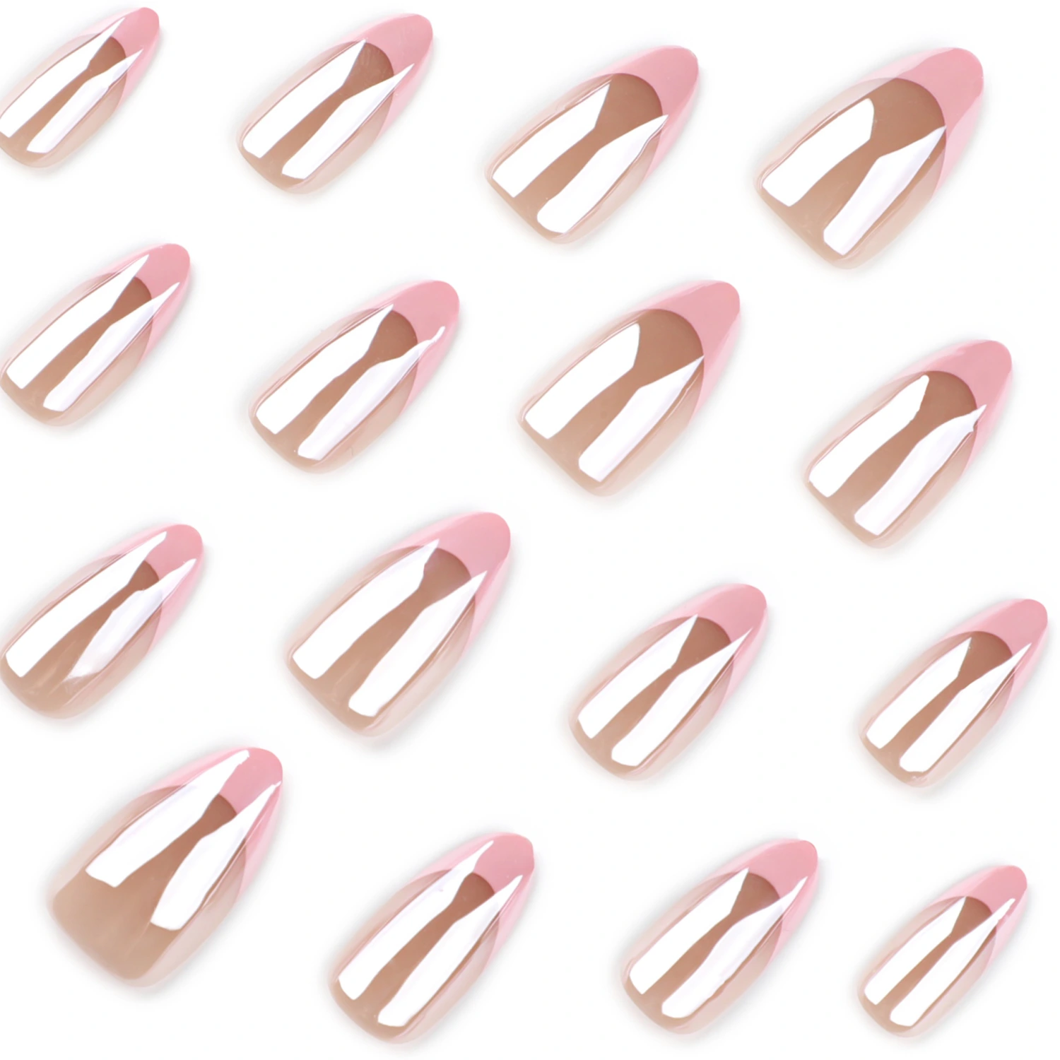 French Pink Coated European And American Style Wearable Nails