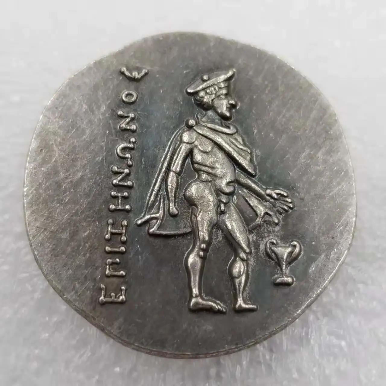 Antique-style Craft Item Greek Coin With Copper Plating