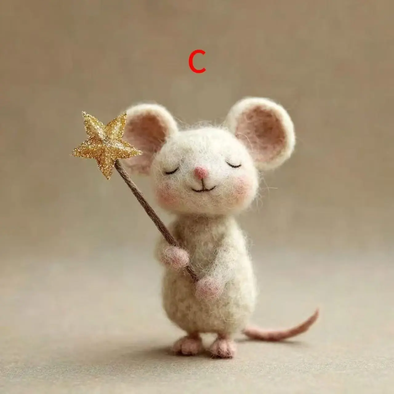 Cross-border Finished Wool Felt DIY Five-pointed Star Mouse