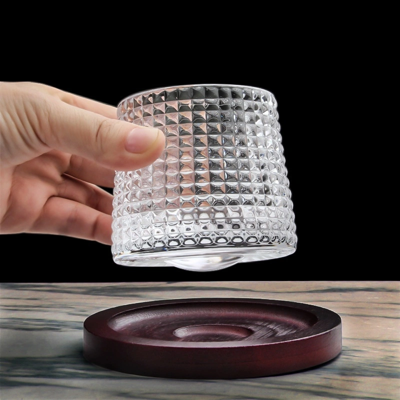 Net Red Diamond Rotating Glass