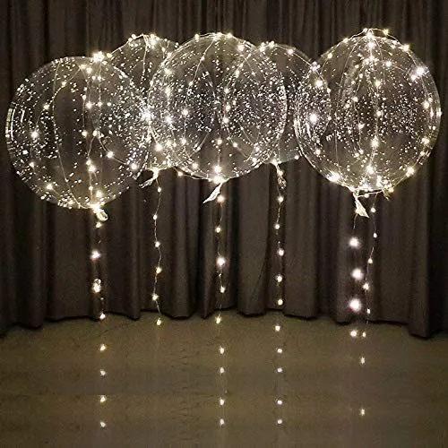 Luminous 20-inch LED Color Warm Transparent Full Set With Light Bounce Ball