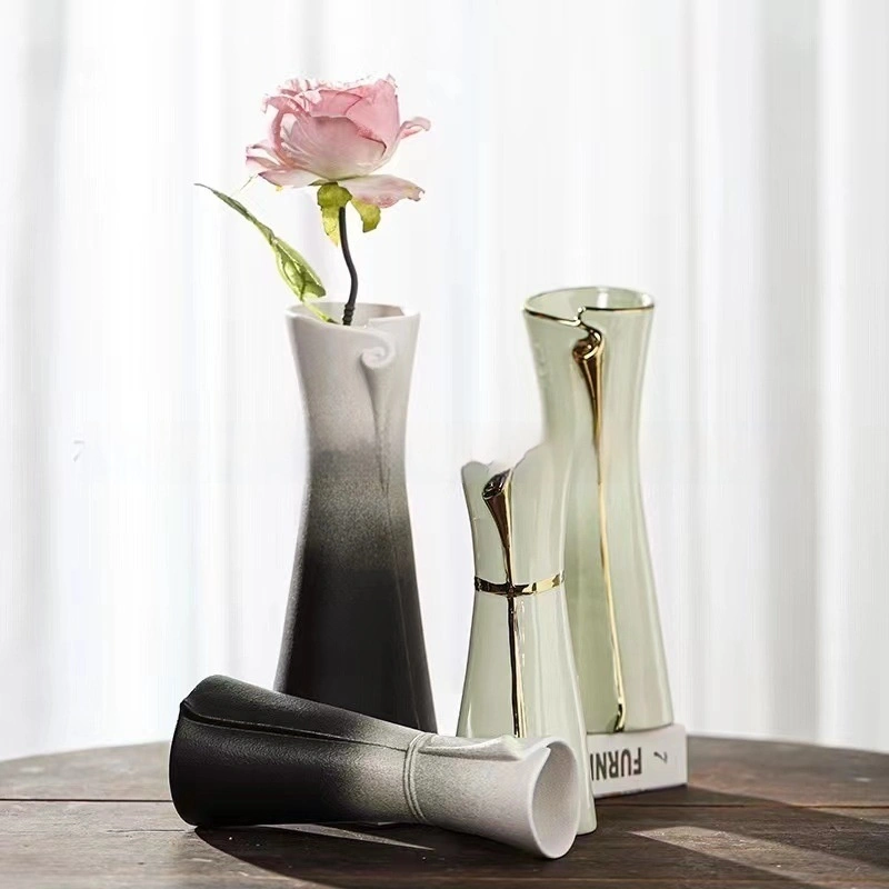 Ceramic European-style Retro Flower Arrangement Simple Chinese Porcelain Vase Ornament