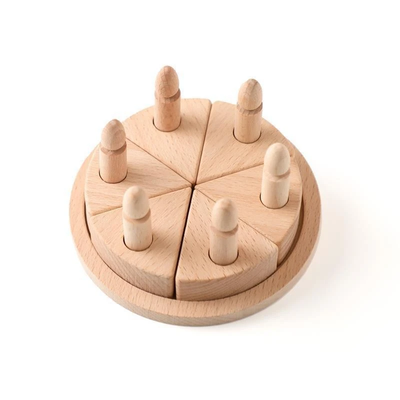Beechwood Birthday Cake Toy A Wooden Educational Early-learning Toy For Pretend Play And Role-playing