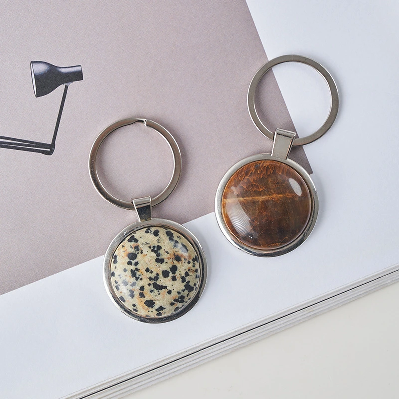 Metal Gemstone Bookmark Keychain