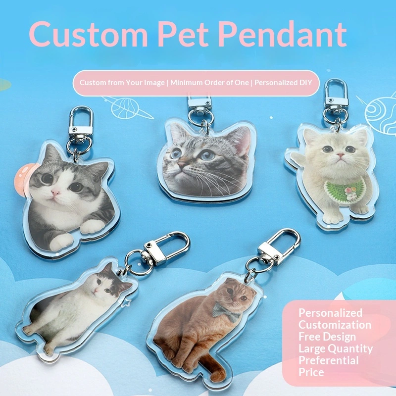 Custom Acrylic Keychains Pendants With Small Animals