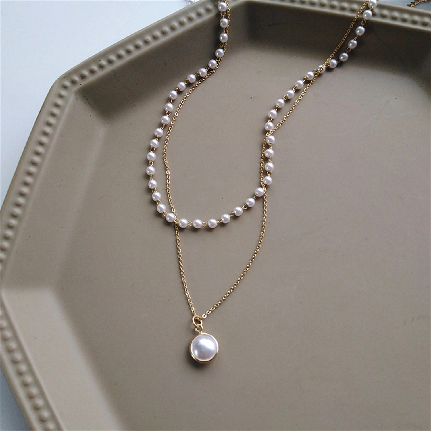 Ladies Super Fairy Pearl Clavicle Necklace