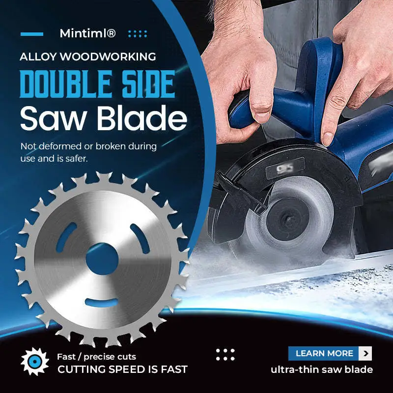 Two-way Alloy 4-inch 40T Double-sided Circular Saw Blade