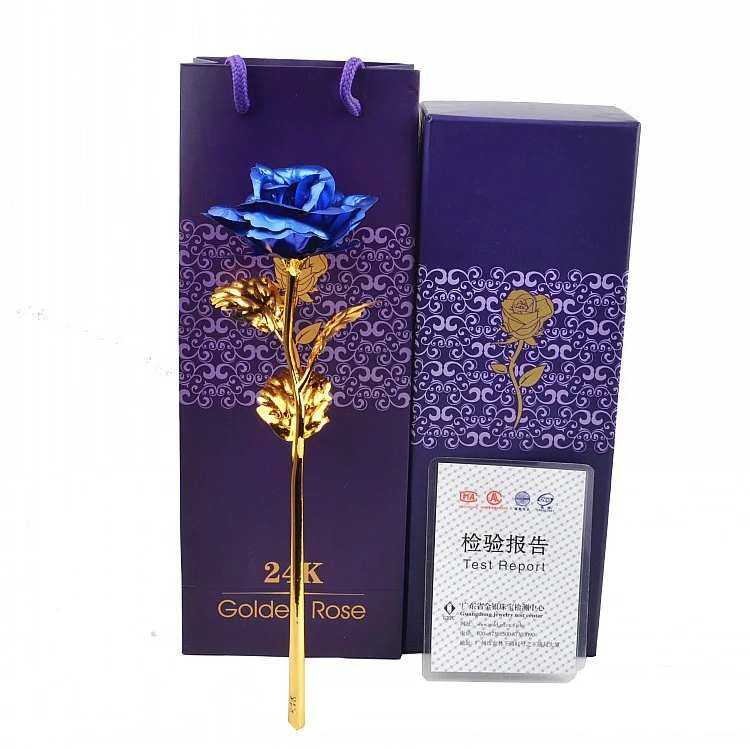 Fashion And Personalized Gold Foil Rose