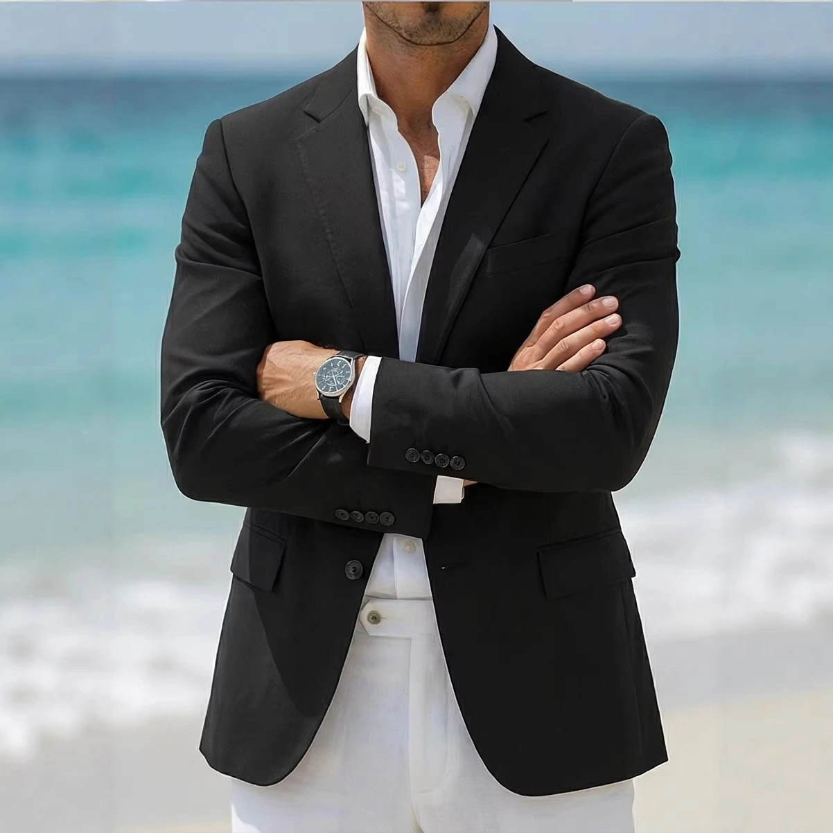 Men's Fashionable Bad-Boy Style Casual Jacket