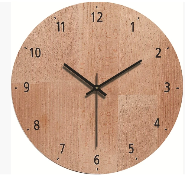 Creative Silent Simple Wooden Clock