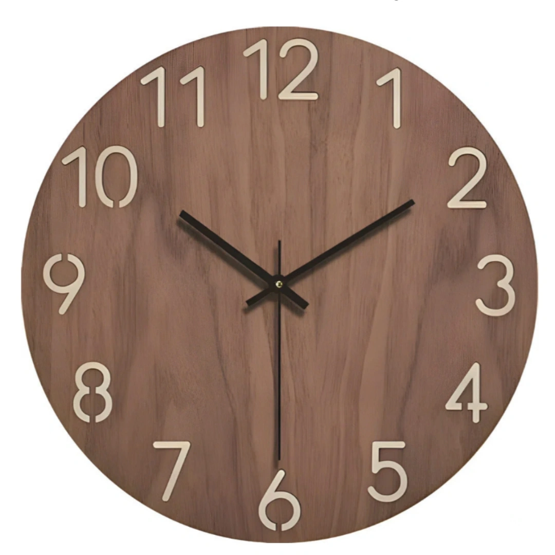 Creative Silent Simple Wooden Clock