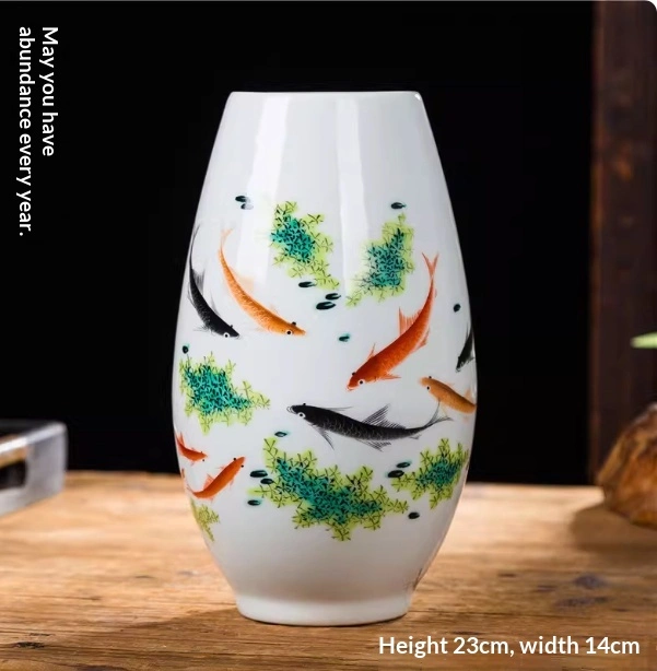 Jingdezhen Ceramic Chinese-Style Flower Vase Ornament