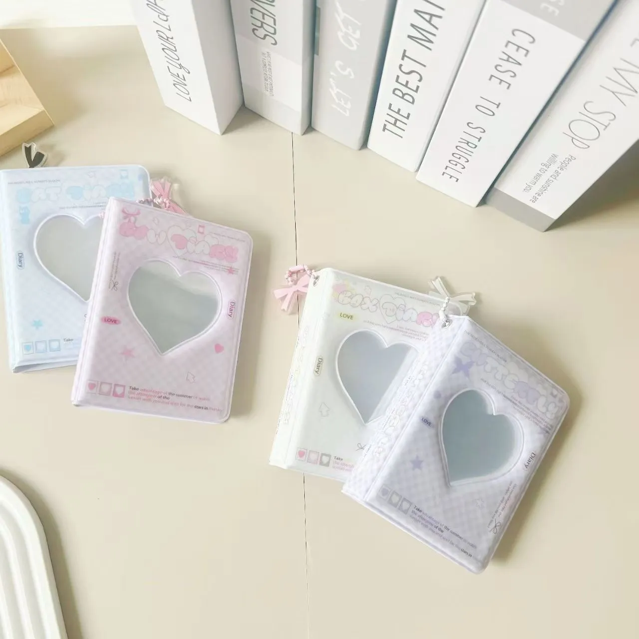 One-grid 3-inch Storage Album Bow-knot Card Holder