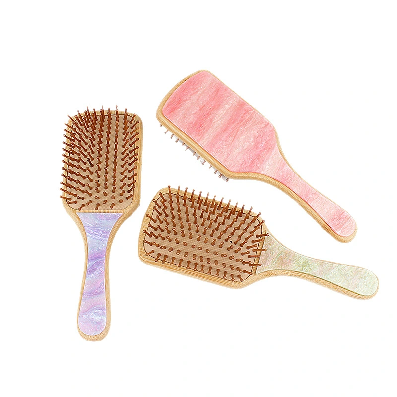 Personalized Name Favors Starry Sky Acrylic Patches And Moso Bamboo Air-Bag Combs