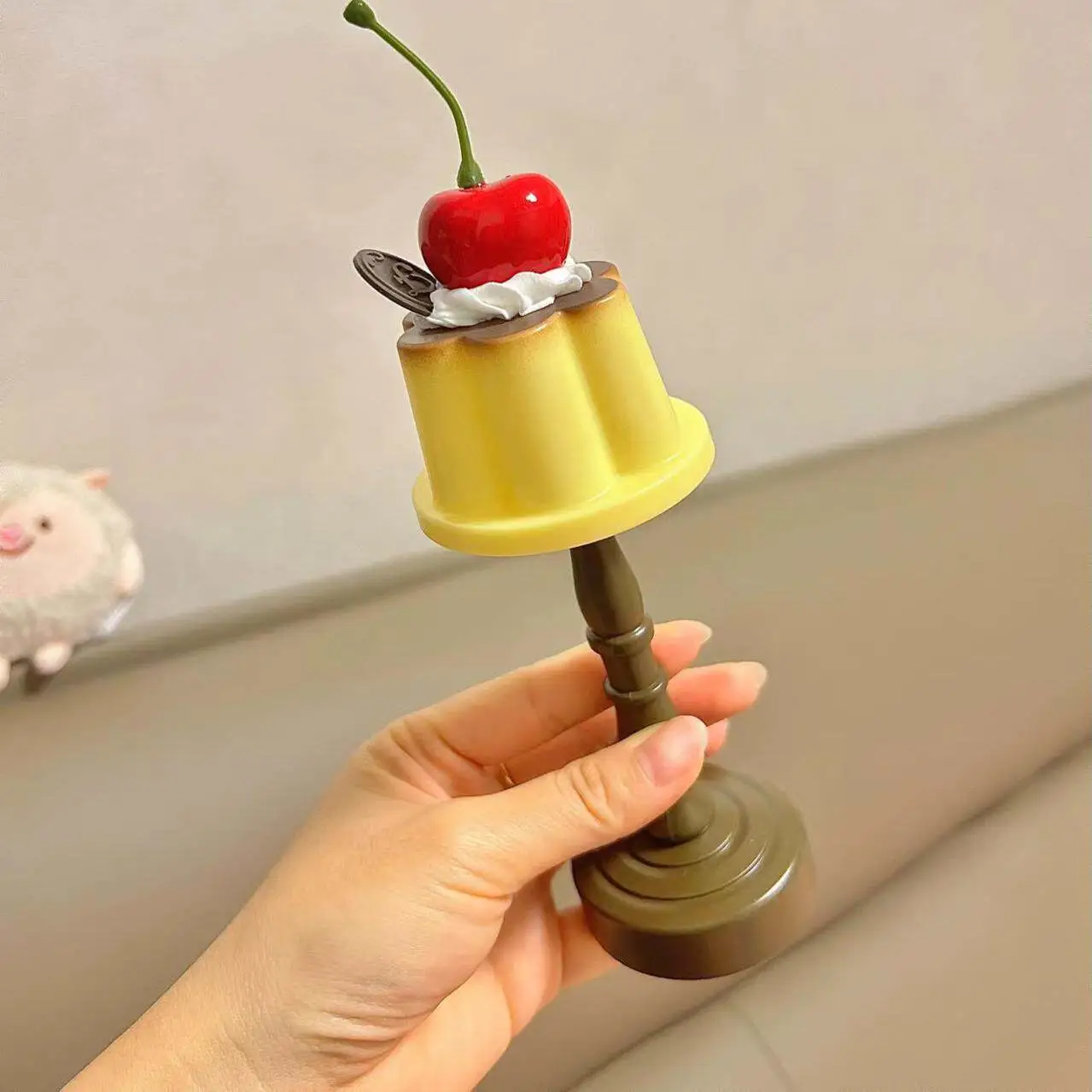 Cute Pudding Night Light Dessert Decor Table Lamp