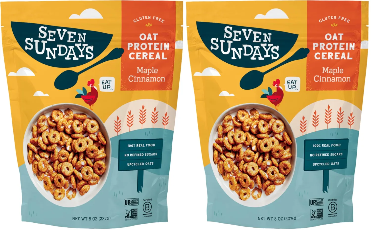 Seven Sundays Cereal Oat Prtn Mpl Cinn 8 OZ (Pack of 2)