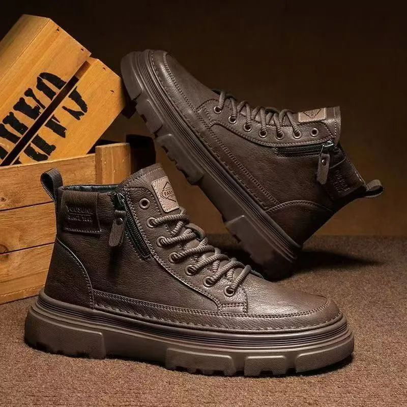 High-top New Style Dr Martens Boots Vintage Men's Shoes
