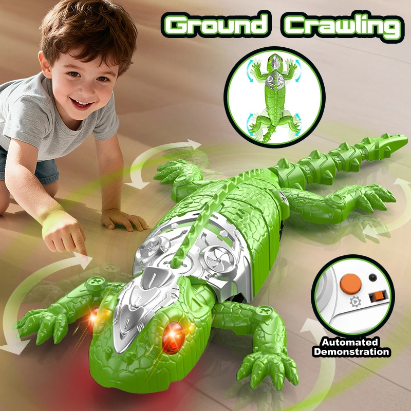 Childrens Remote Controlled Wall-Climbing Gecko With Rotation