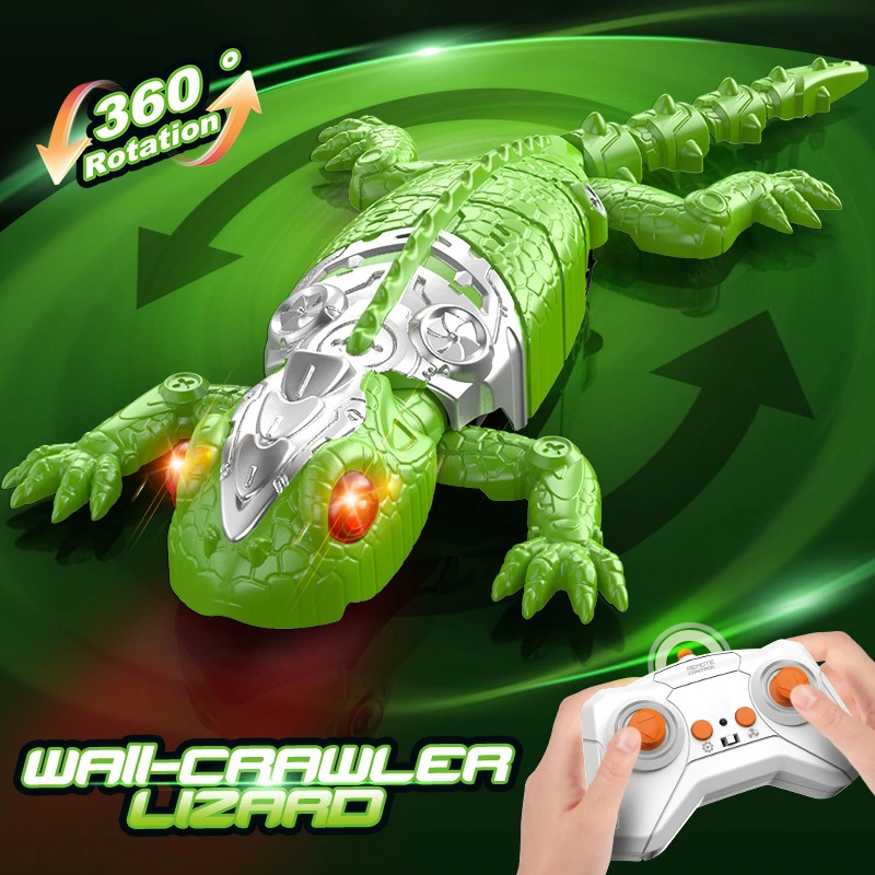 Childrens Remote Controlled Wall-Climbing Gecko With Rotation