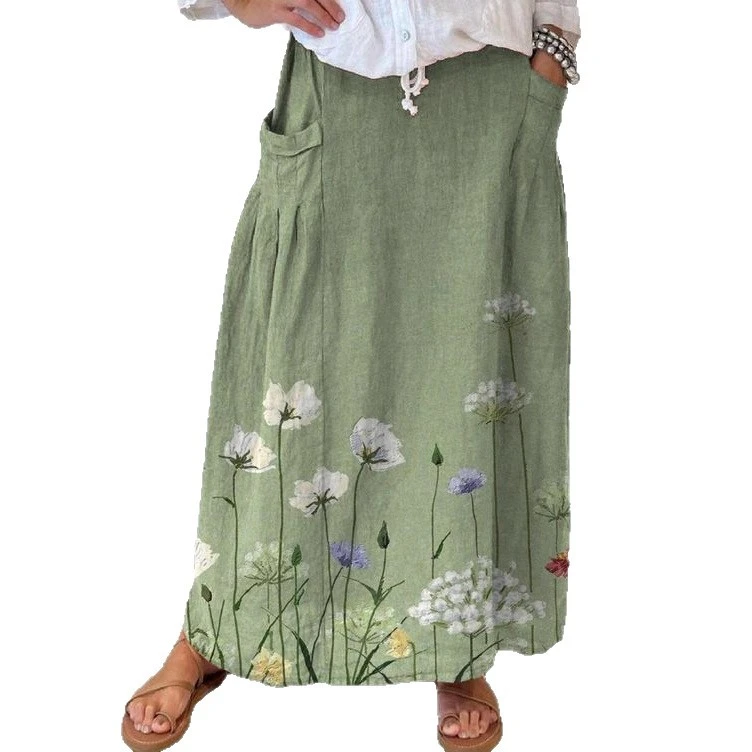 Casual Retro Floral Print Holiday Sundress