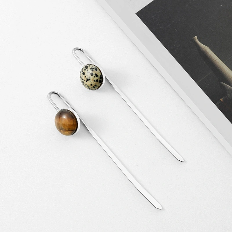 Nordic Metal Gemstone Series Handmade Bookmarks