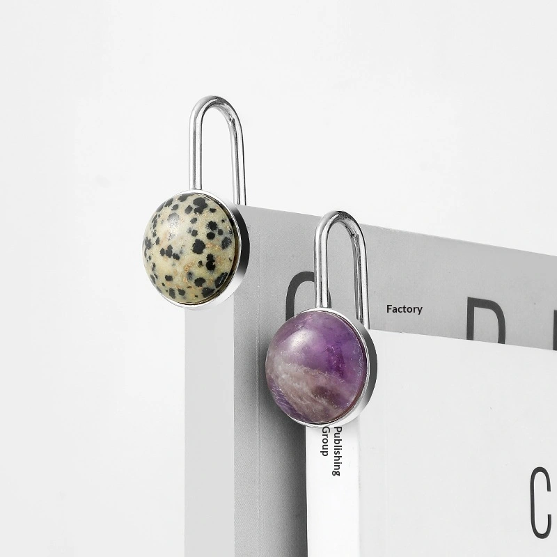 Nordic Metal Gemstone Series Handmade Bookmarks