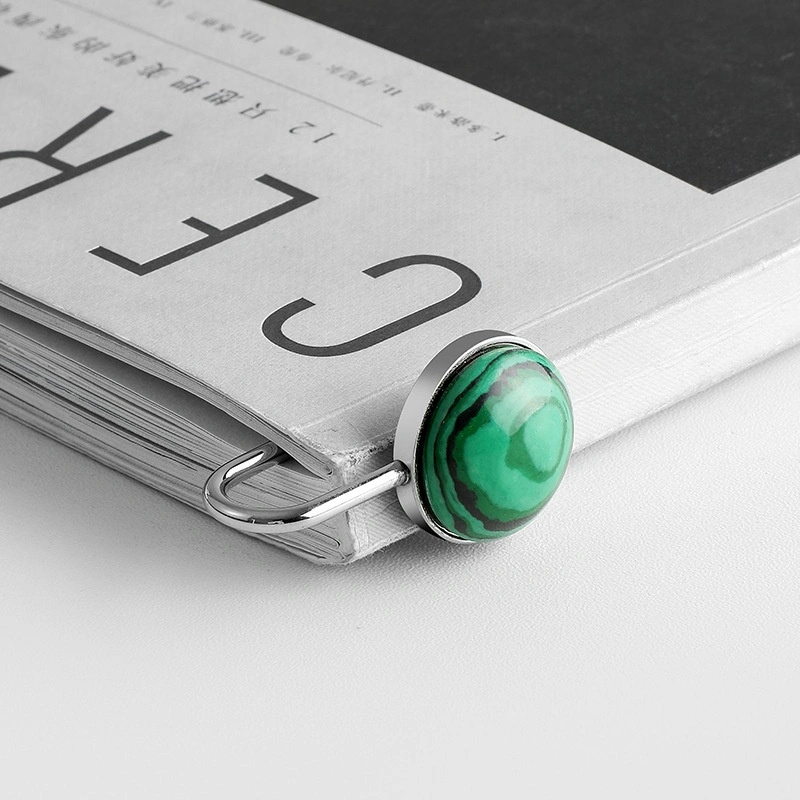 Nordic Metal Gemstone Series Handmade Bookmarks