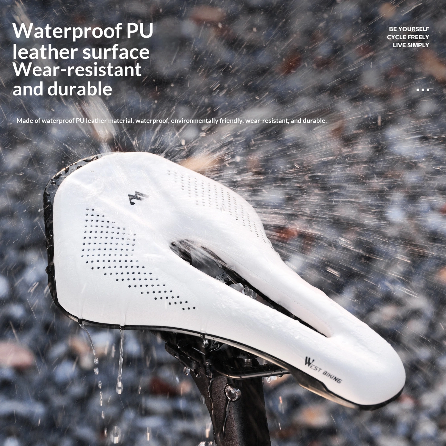 Hollow Breathable Racing Saddle For Bicycles