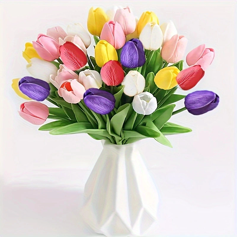 Home-style Hotel Wedding Photography Props Artificial Tulips