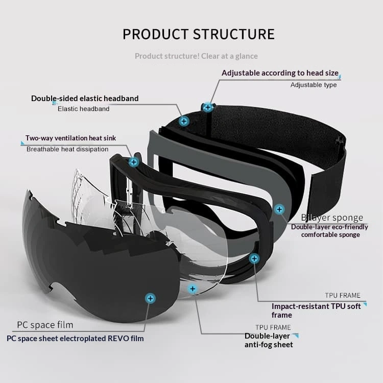 High-definition Breathable Windproof Ski Goggles