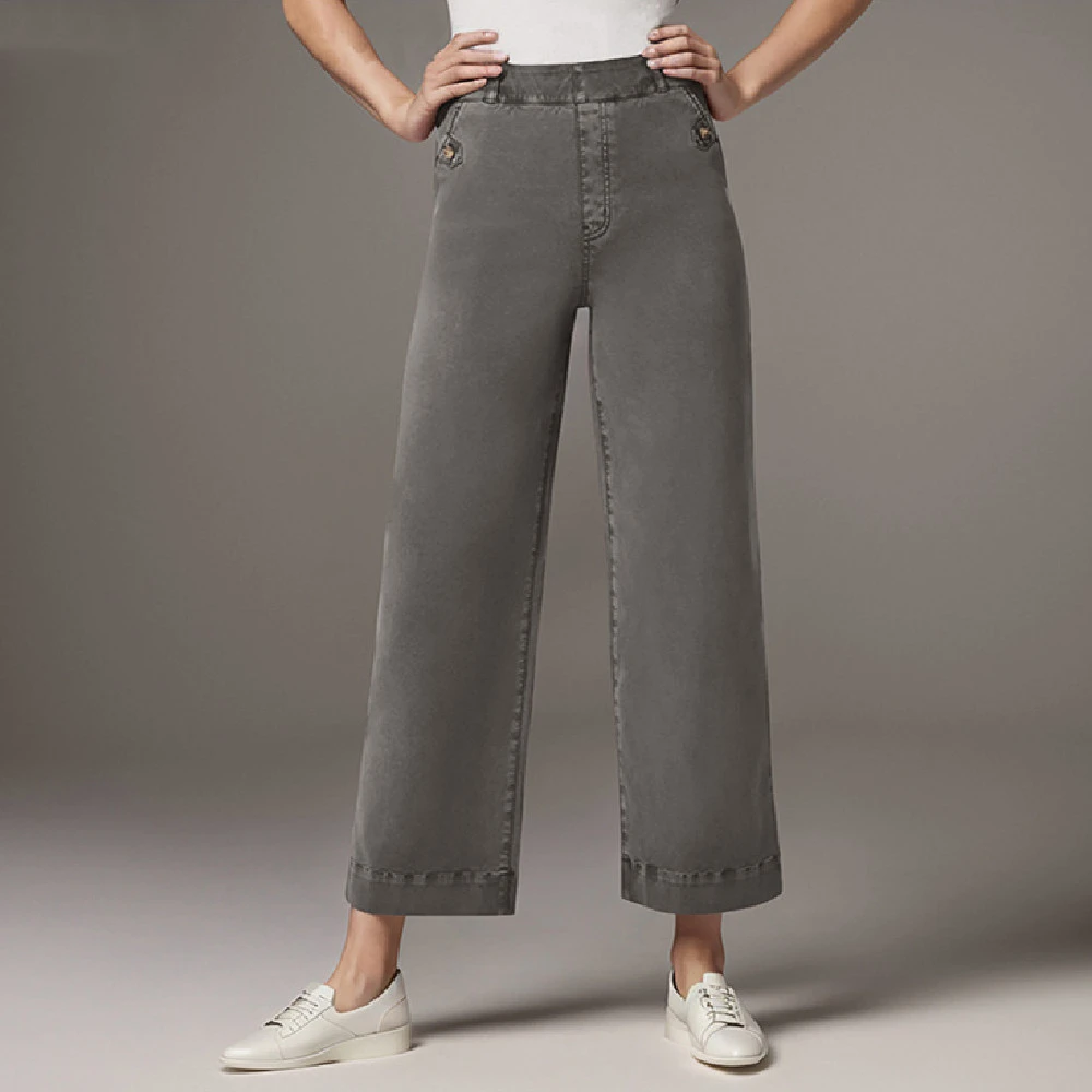 Women's Straight-leg Wide-leg Cropped Jeans