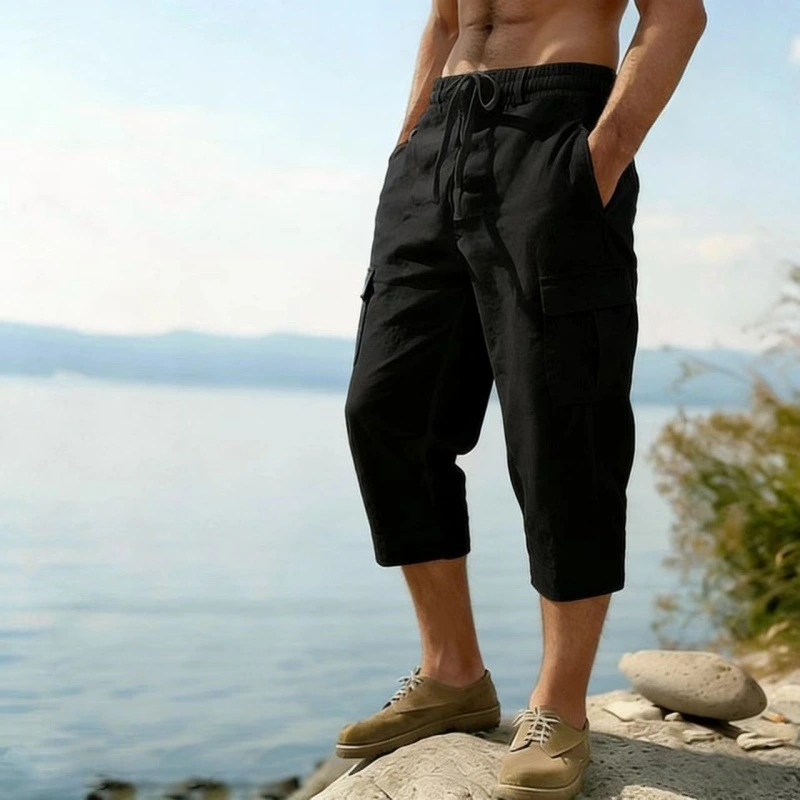 Multi-pocket Loose Casual Trend Wide-leg Pants
