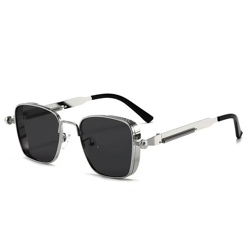 Men's Box Metal Retro UV Sun Glasses