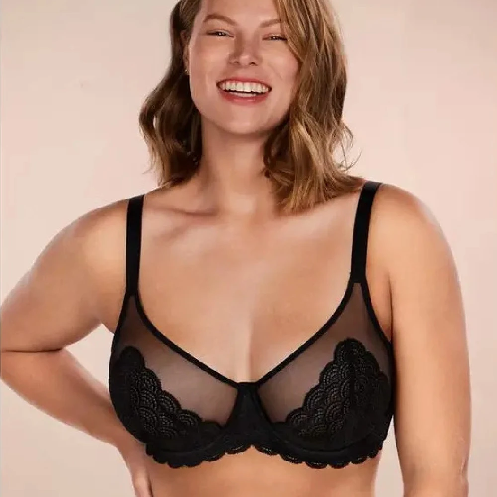 Mermaid Scale Lace Bralette For Women