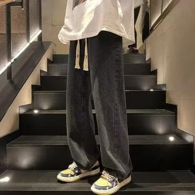 Wide-leg American-style High-street Casual Trousers