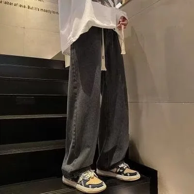 Wide-leg American-style High-street Casual Trousers