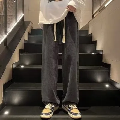 Wide-leg American-style High-street Casual Trousers