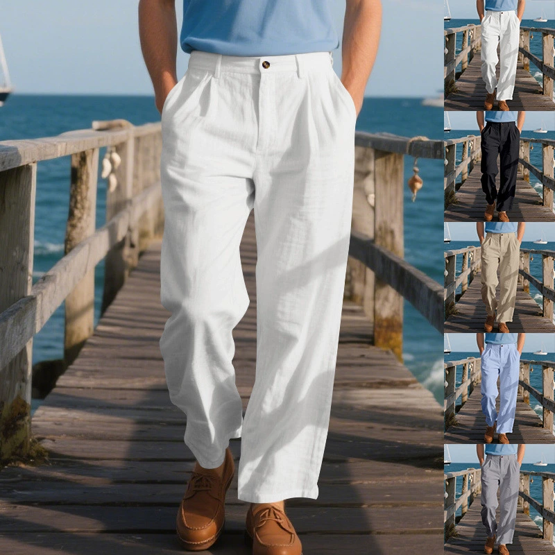 Casual Loose-Fit Business Suit Trousers