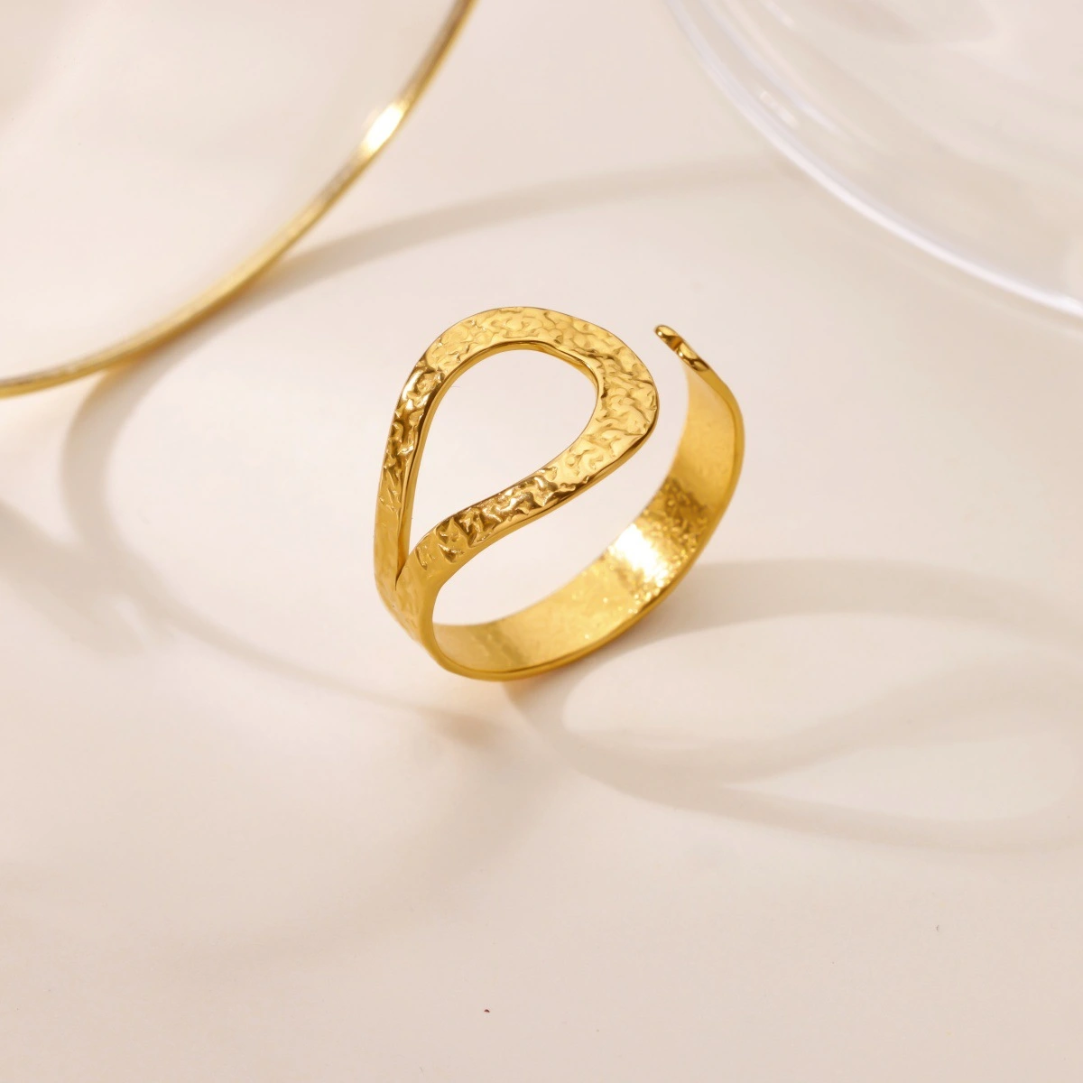 Simple All-match Hollow-out Ring For Women