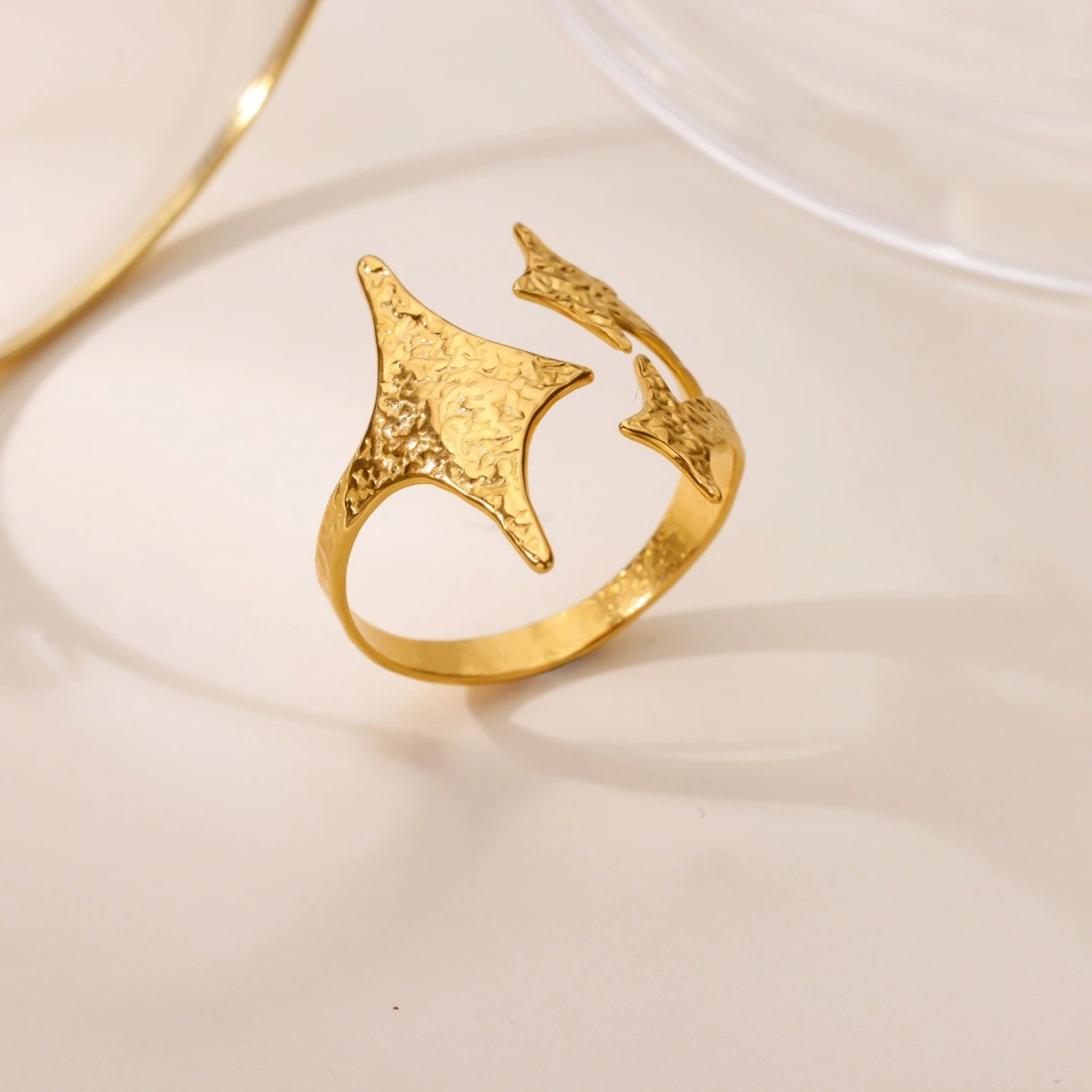 Simple All-match Hollow-out Ring For Women