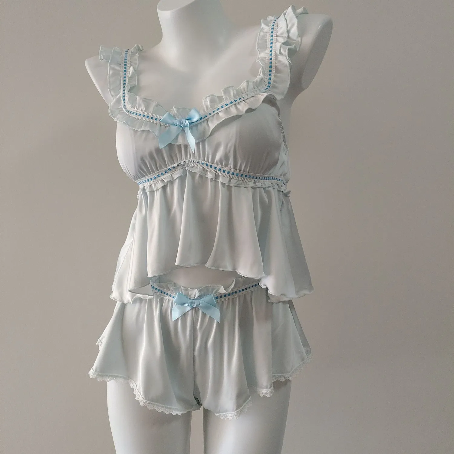 Silk Backless Camisole Nightgown